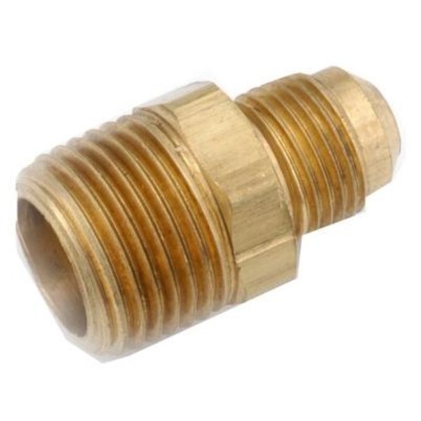 Anderson Metals 1/2 In. x 1/2 In. Brass Male Flare Connector - Mc Mu