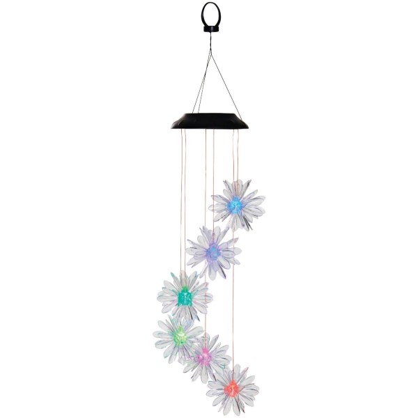 Alpine 28 In. Solar Color Changing Flower Mobile - Mc Mu