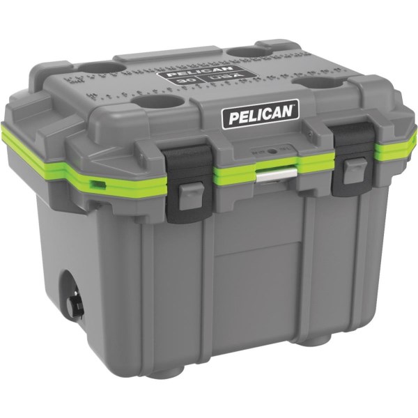 Pelican Elite 30-Qt. Cooler, Dark Gray & Green - Mc Mu