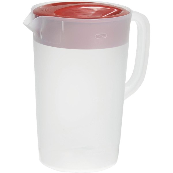 Rubbermaid 1 Gal. Simply Pour Plastic Pitcher with Multi-Function Lid - Mc Mu
