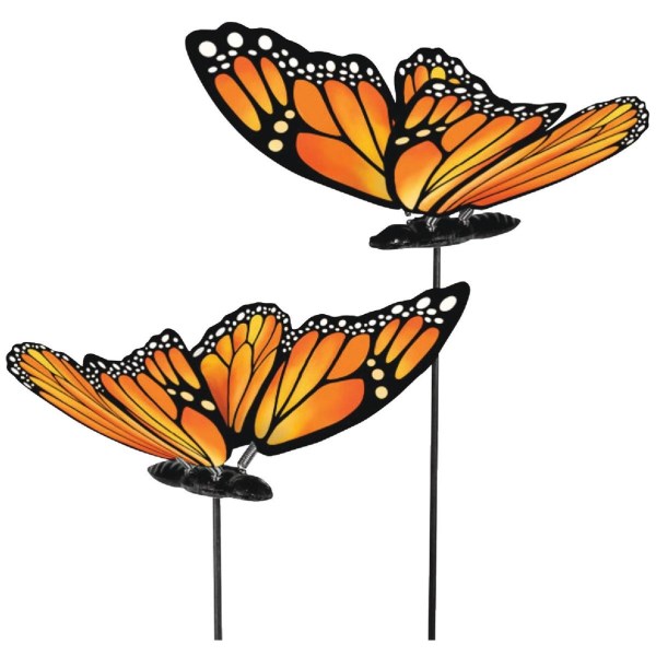 Exhart WindyWings 16 In. H. Plastic Monarch Butterfly Garden Stake - Mc Mu