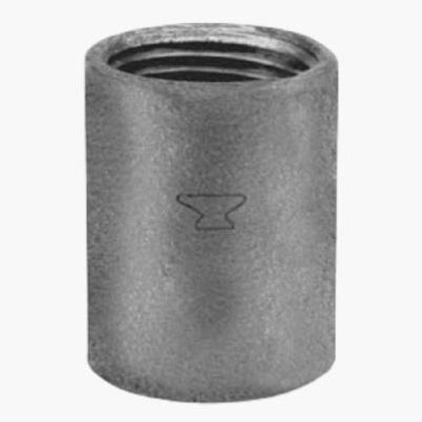Anvil 1-1/4 In. Malleable Black Iron Standard Merchant Coupling - Mc Mu