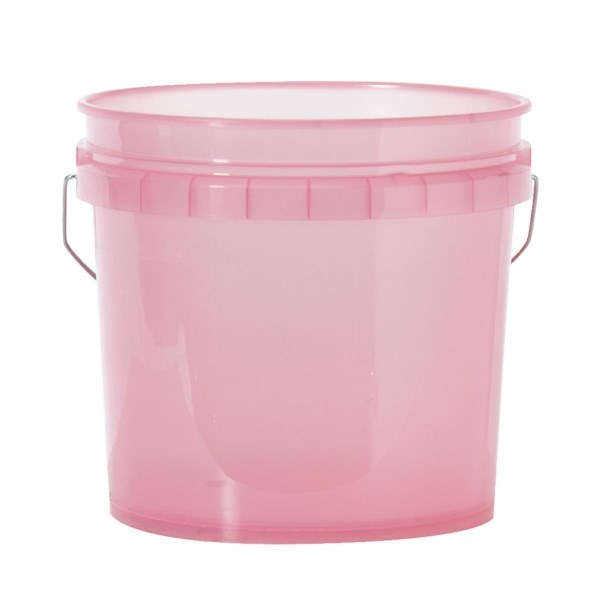Leaktite 3.5 Gal. Red Translucent Pail - Mc Mu