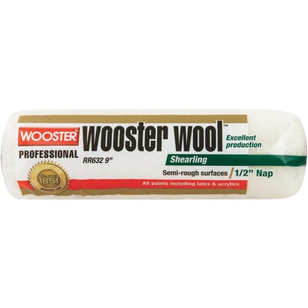 Wooster Wool 9 In. x 1/2 In. Paint Roller Cover - Mc Mu
