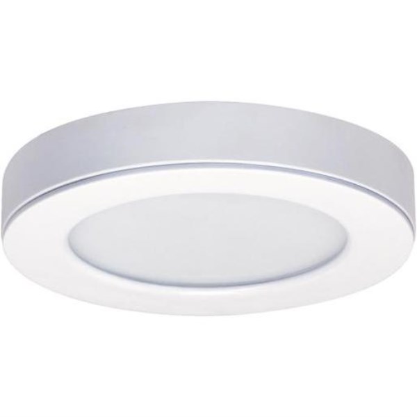 Satco Blink 8 In. White 940-Lumen LED Flush Mount Light Fixture - Mc Mu