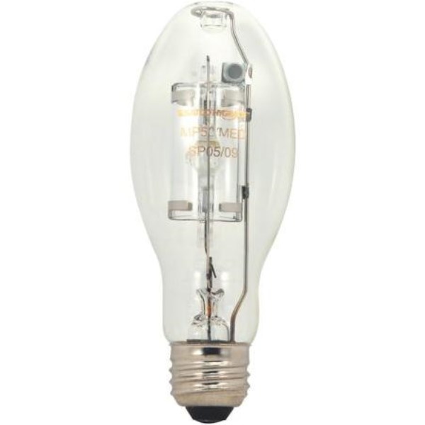 Satco 175W Clear ED17 Medium Metal Halide High-Intensity Light Bulb - Mc Mu