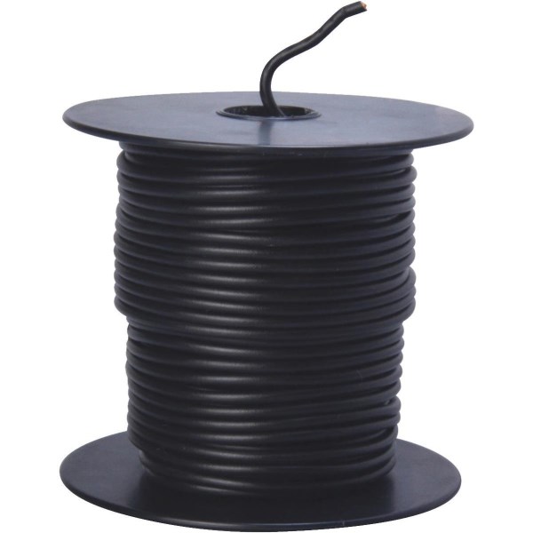 ROAD POWER 100 Ft. 16 Ga. PVC-Coated Primary Wire, Black - Mc Mu