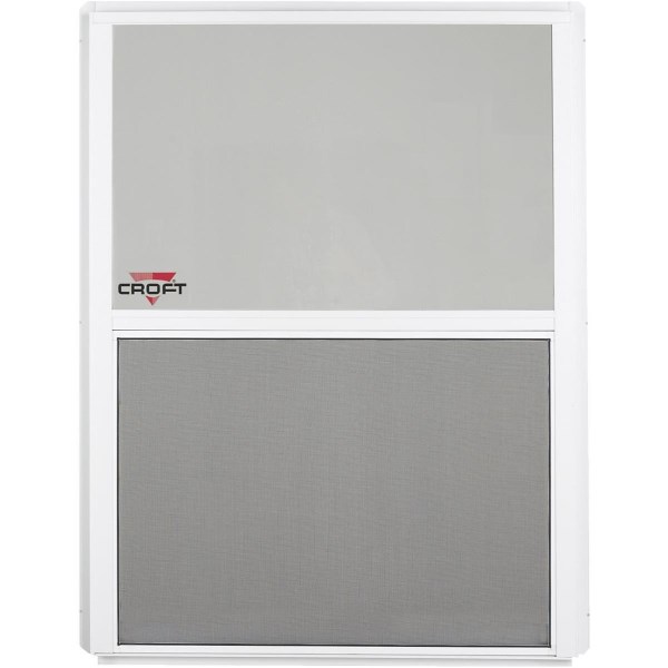 Croft Series 90 24 In. W. x 36 In. H. White Aluminum Single Hung Window - Mc Mu