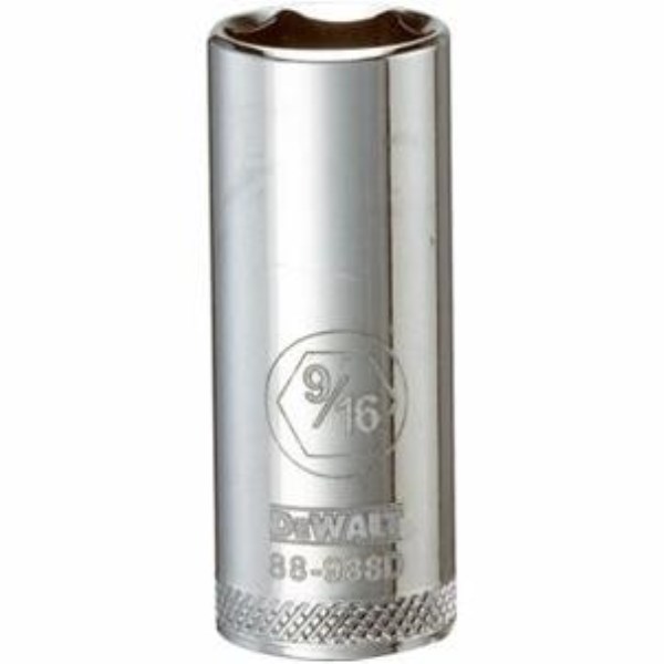 SAE Socket, Deep, 6-Point, 9/16-In., 3/8-In. Drive - Mc Mu