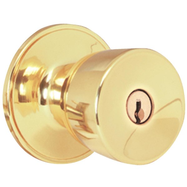 Dexter Bright Brass Entry Door Knob - Mc Mu