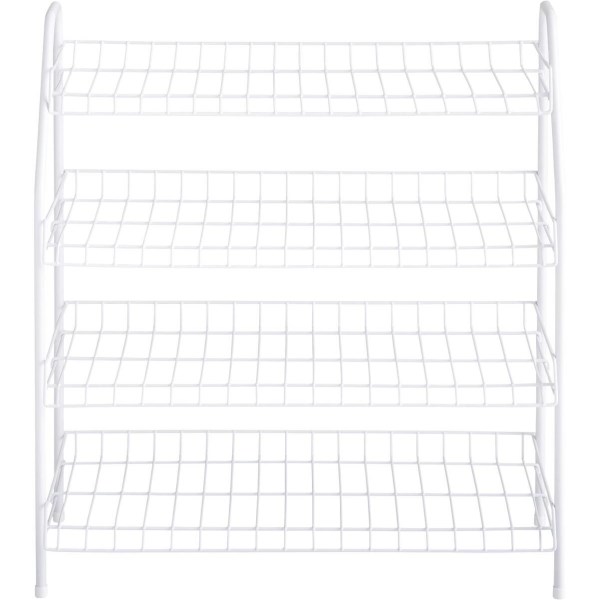 Rubbermaid 4-Tier White Shoe Shelf - Mc Mu