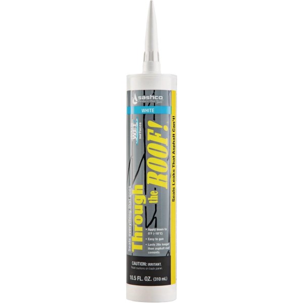 Through the Roof! 10.5 Oz. White Low VOC Roof Sealant - Mc Mu