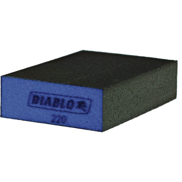 Diablo 2-1/2 In. x 4 In. x 1 In. 220 Grit (Ultra Fine) Flat Edge Sanding Sponge - Mc Mu