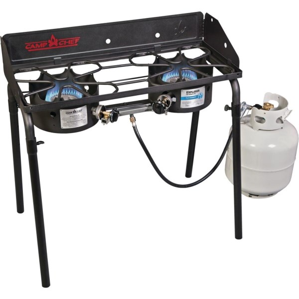 Camp Chef Explorer 2-Burner 60,000 BTU LP Gas Outdoor Cooking Stove - Mc Mu