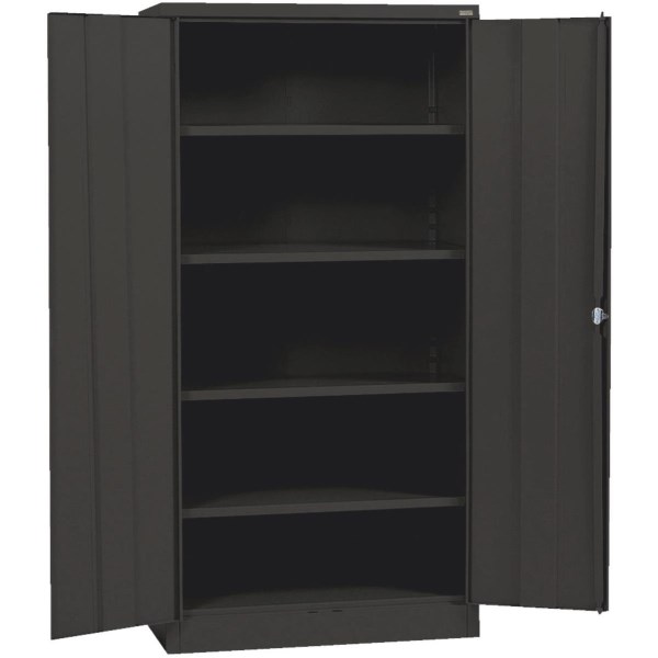 Edsal 4-Shelf Black Storage Cabinet - Mc Mu