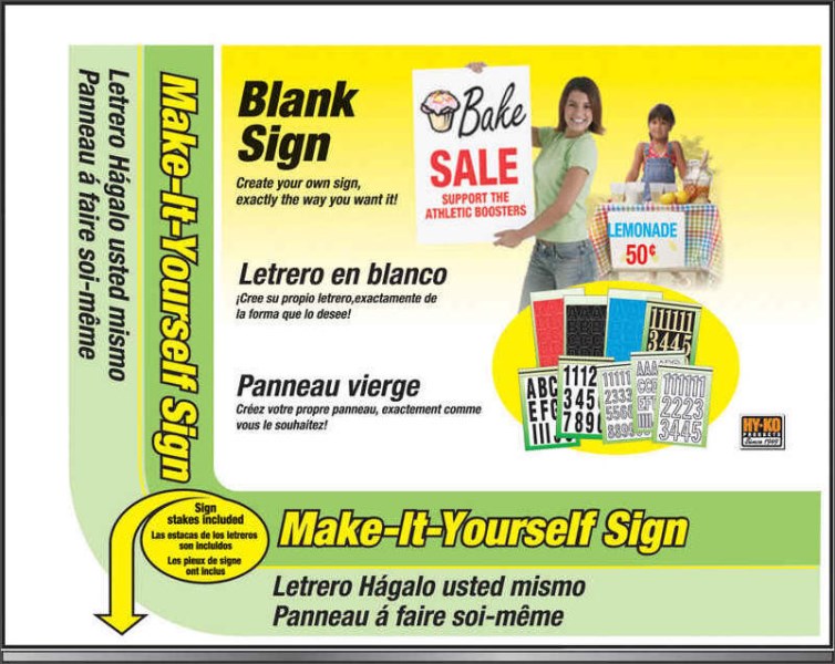 Hy-Ko Make-It-Yourself Sign Kit - Mc Mu