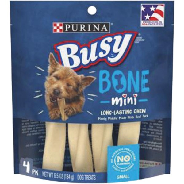 Purina Busy Bone Toy Dog Meat Flavor Dental Dog Treat (4-Pack) - Mc Mu