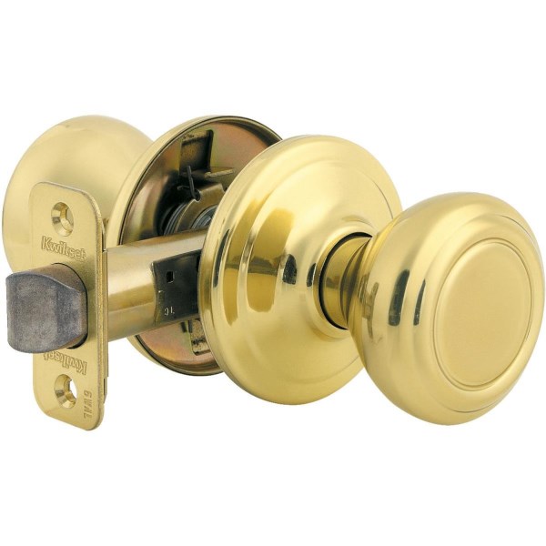 Kwikset Signature Series Polished Brass Hall & Closet Door Knob - Mc Mu