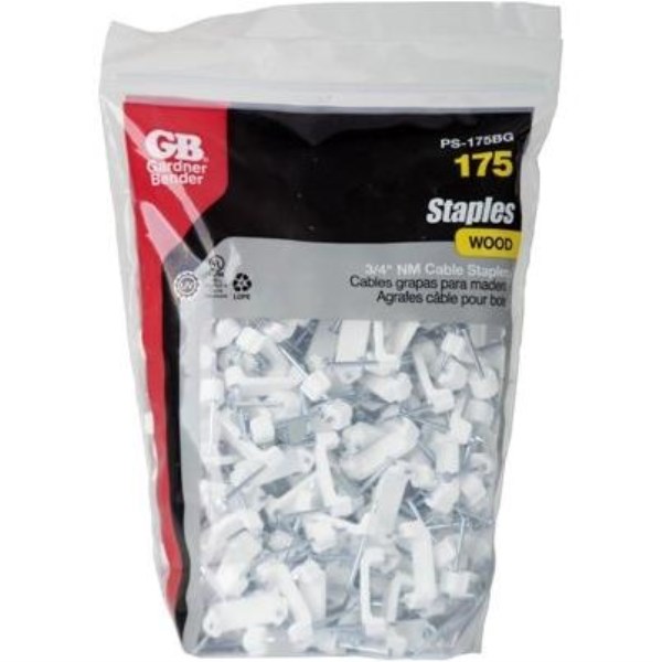 Gardner Bender 3/4 In. Polyethylene Cable Staple (175-Count) - Mc Mu