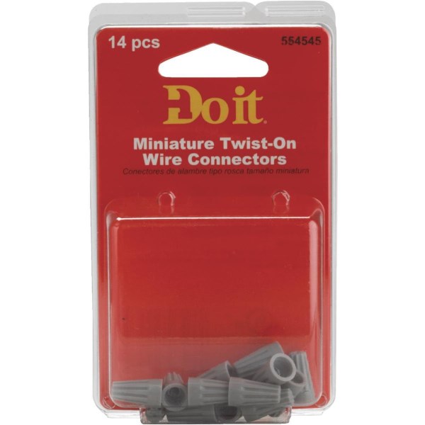 Do it Miniature Gray 22 AWG to 16 AWG Wire Connector (14-Pack) - Mc Mu