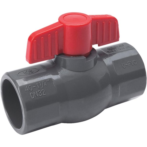 ProLine 1-1/4 In. S X 1/14 In. S PVC Quarter Turn Ball Valve - Mc Mu