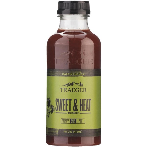 Traeger 16 Oz. Molasses & Apricot Flavor Beef, Poultry & Pork Sweet & Heat Barbeque Sauce - Mc Mu