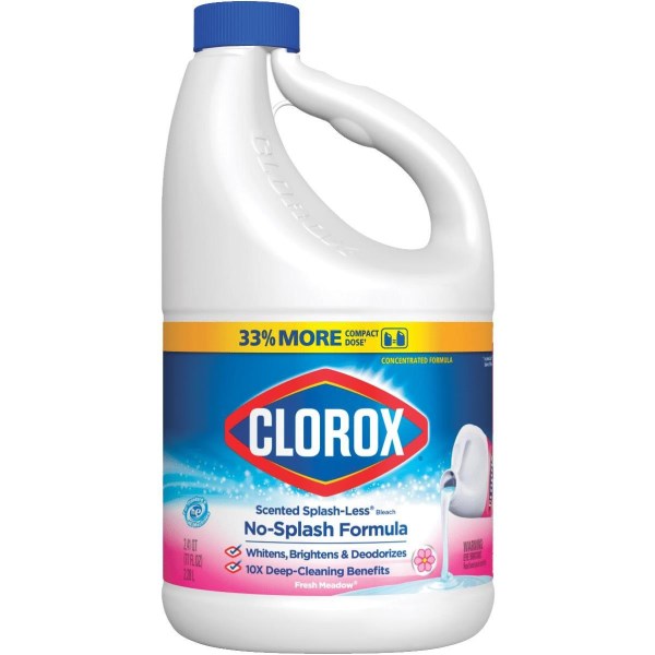 Clorox 77 Oz. Fresh Meadow Concentrated Splash-Less Liquid Bleach - Mc Mu