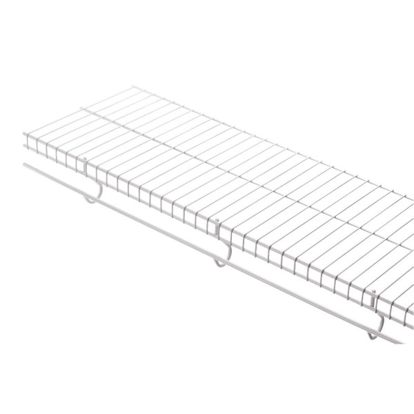 Rubbermaid 12 In. x 48 In. White FreeSlide Shelf - Mc Mu