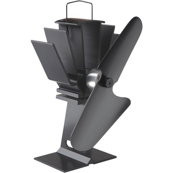 Ecofan 8 In. 100cfm Black Heat Powered Wood Stove Fan - Mc Mu