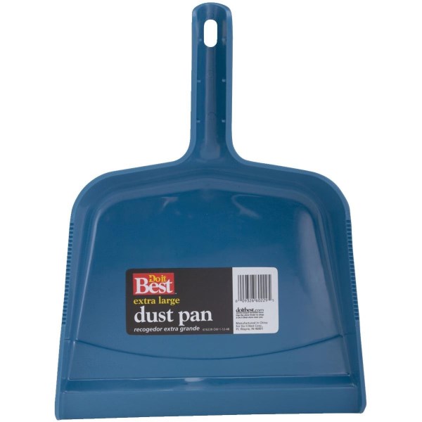 10.5 In. Blue Plastic Extra Large Dust Pan - Mc Mu