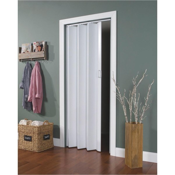 Spectrum Encore 24 In. to 36 In. W. x 80 In. H. White Accordion Folding Door - Mc Mu