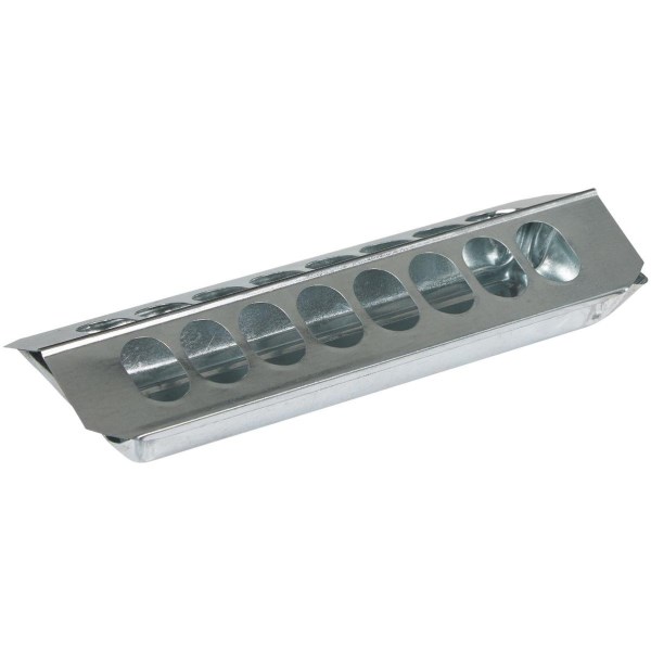 Farm-Tuff 12 In. Slide-Top Galvanized Steel Poultry Feeder - Mc Mu
