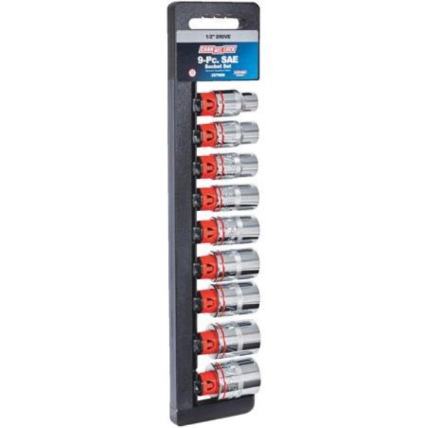 Channellock Standard 1/2 In. Drive 12-Point Shallow Socket Set (9-Piece) - Mc Mu