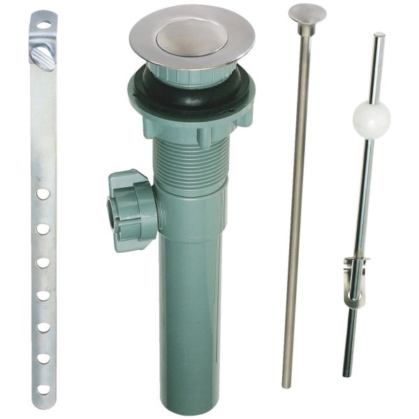 Do it Best 1-1/4 In. Brushed Nickel/Plastic Pop-Up Assembly - Mc Mu