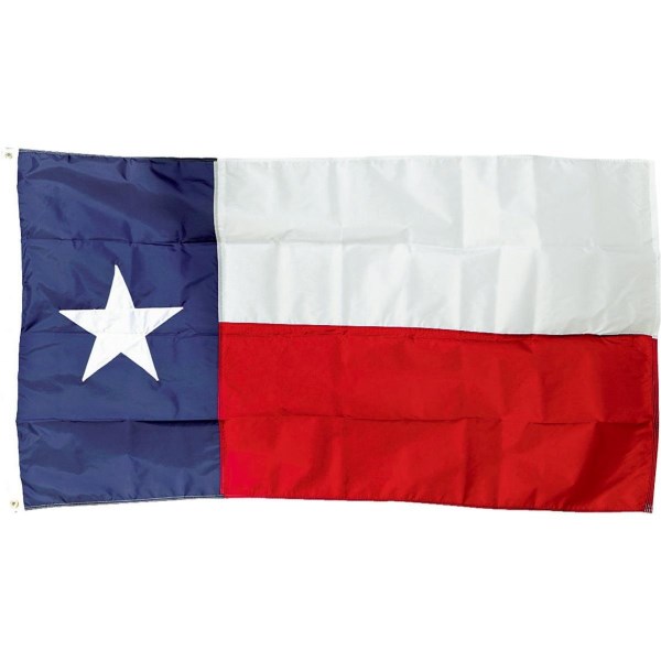 Valley Forge 3 Ft. x 5 Ft. Printed Nylon Texas State Flag - Mc Mu