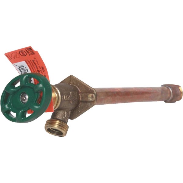 Arrowhead Brass 1/2 In. x 1/2 In. MIP x 3/4 In. HT x 10 In. Anti-Siphon Frost Free Wall Hydrant - Mc Mu