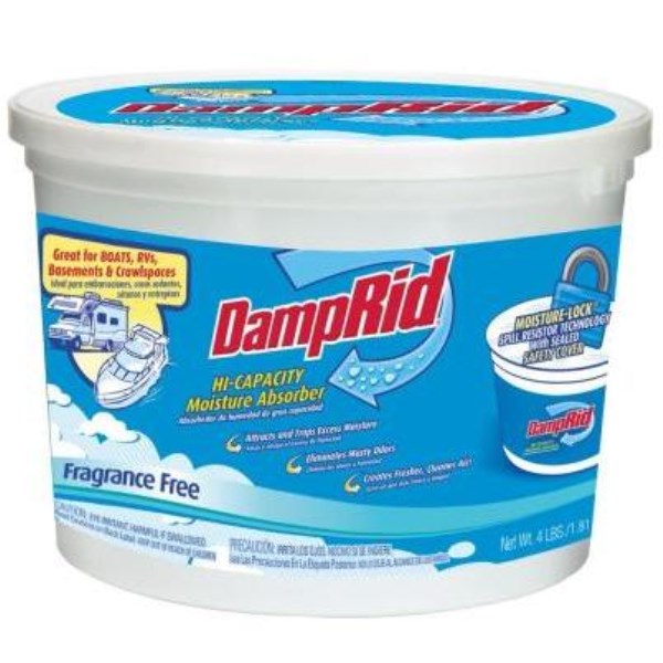 DampRid 64 Oz. Hi-Capacity Fragrance Free Moisture Absorber - Mc Mu