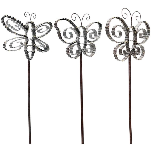 Alpine Metal 33 In. H. Insect Solar Stake Light - Mc Mu