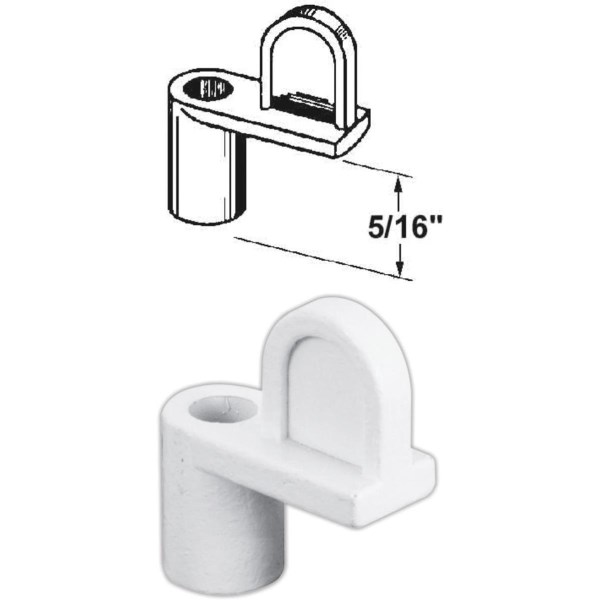 Prime-Line 5/16 In. White Swivel Die-cast Screen Clips With Screws (12 Count) - Mc Mu