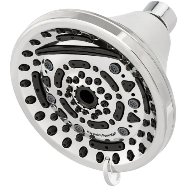 Oxygenics PowerMax 9-Spray 1.8 GPM Fixed Showerhead, Chrome - Mc Mu
