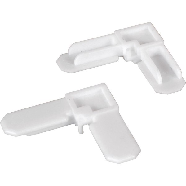Prime-Line 3/4 In. x 7/16 In. White Plastic Screen Frame Corner (4-Count) - Mc Mu