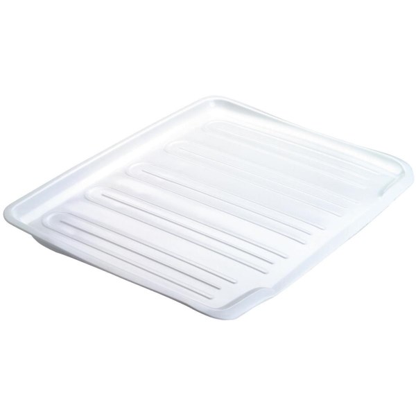 Rubbermaid 14.7 In. x 18 In. White Sloped Drainer Tray - Mc Mu