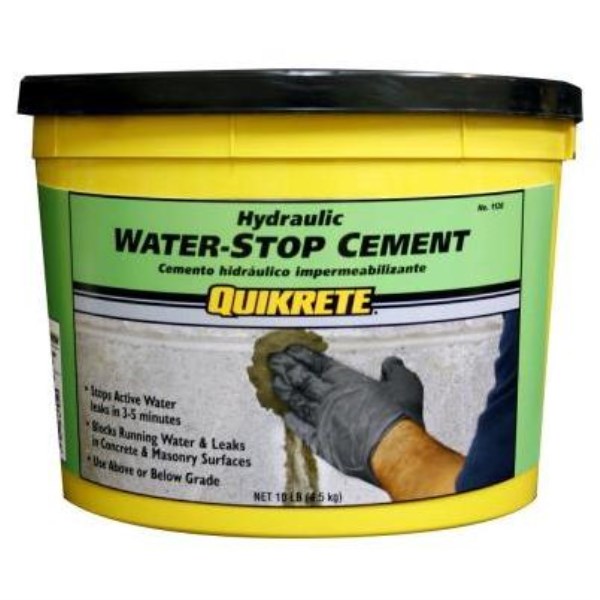 Quikrete 10 Lb Pail Hydraulic Water Stop Cement - Mc Mu