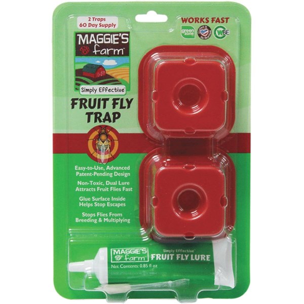 Maggie’s Farm Indoor Fruit Fly Trap (2-Pack) - Mc Mu