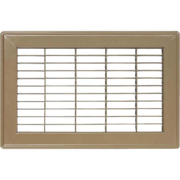 Ameriflow 8 In. x 12 In. Brown Steel Floor Register - Mc Mu