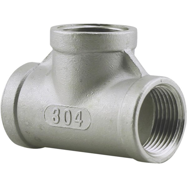 PLUMB-EEZE 1/4 In. FIP Stainless Steel Tee - Mc Mu