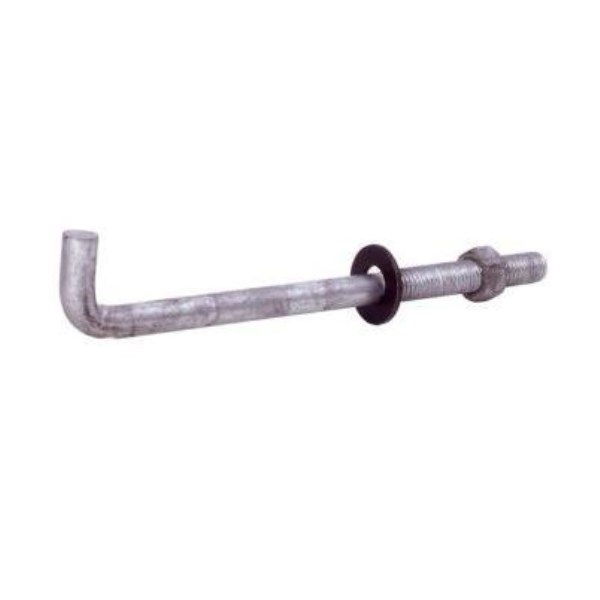 Grip-Rite 1/2 In. x 12 In. Galvanized Foundation Anchor Bolt with Nut & Washer (50 Ct.) - Mc Mu