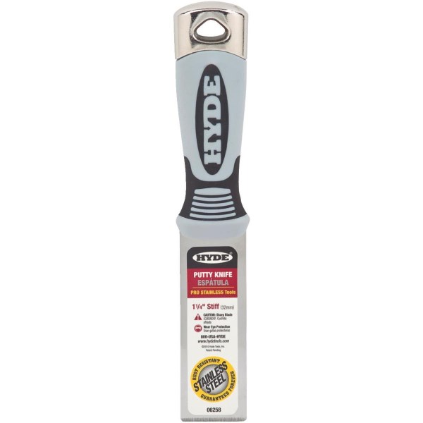 Hyde Pro Stainless 1-1/4 In. Stiff Putty Knife - Mc Mu