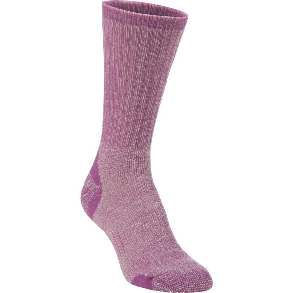 Hiwassee Trading Company Women’s Medium Lavender Medium Weight Hiking Crew Sock - Mc Mu
