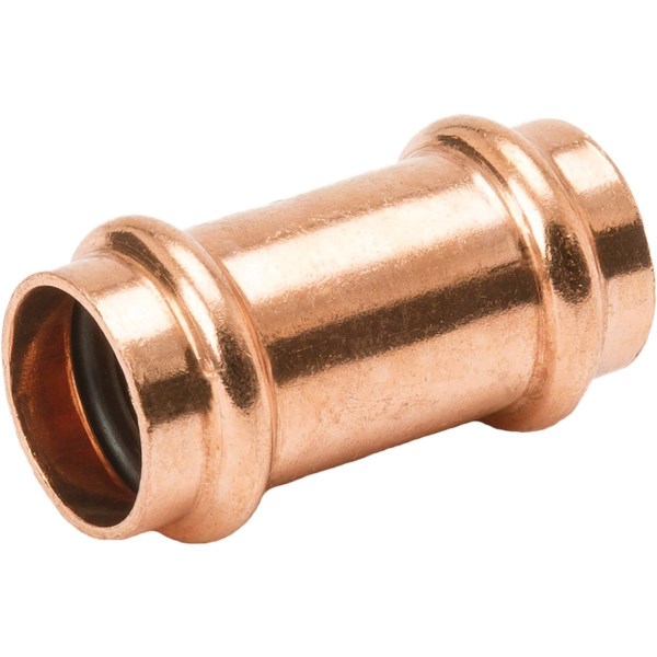 NIBCO 1/2 In. x 1/2 In. Press Copper Coupling with Stop - Mc Mu
